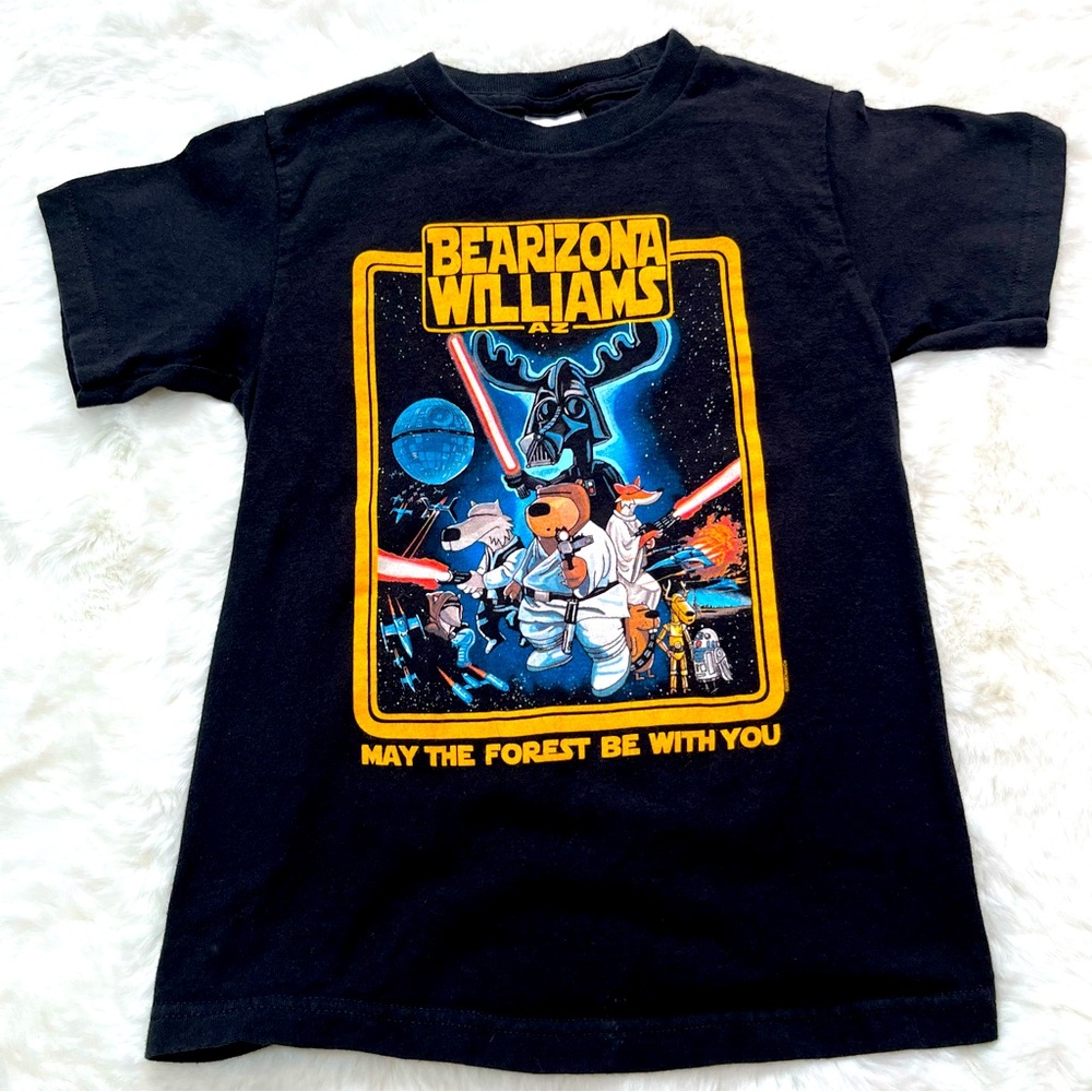 The Duck Company Bearizona Williams Az T-Shirt with forest Star Wars animals.